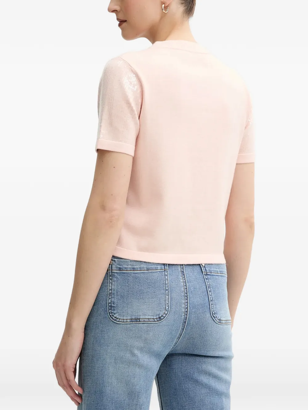 Morgan Vest met pailletten Roze