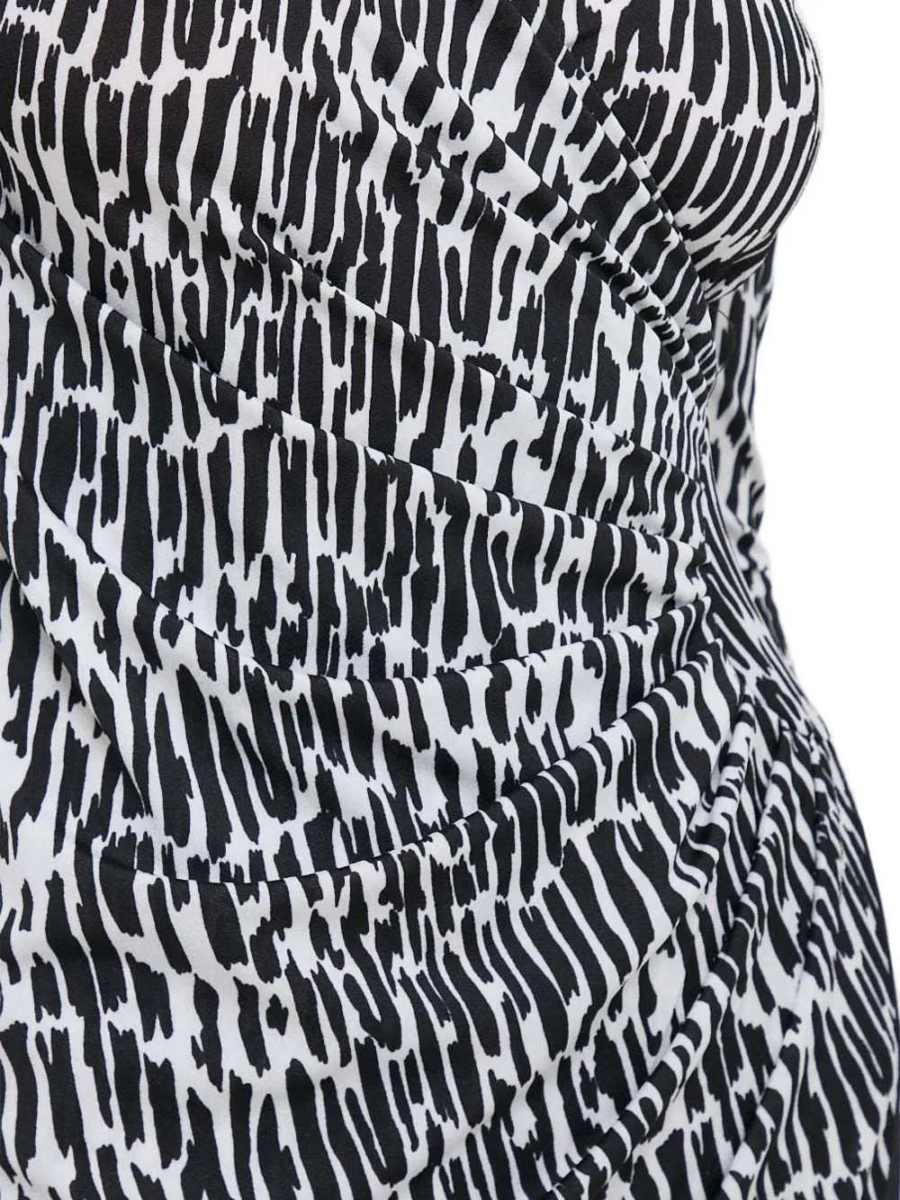 Morgan Rloli mini-jurk met abstracte print Wit
