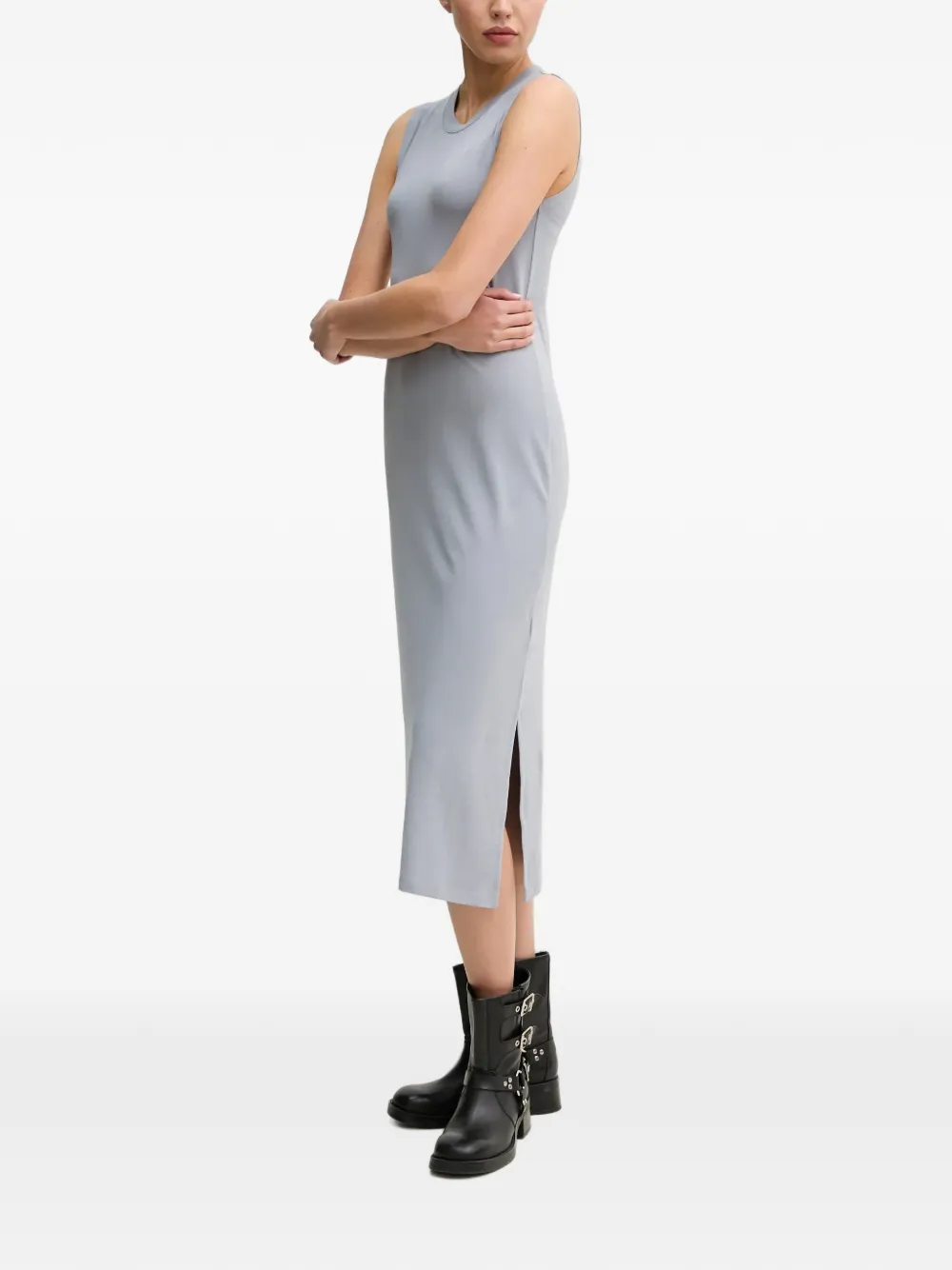 Marc O'Polo Midi-jurk met zijsplit Blauw