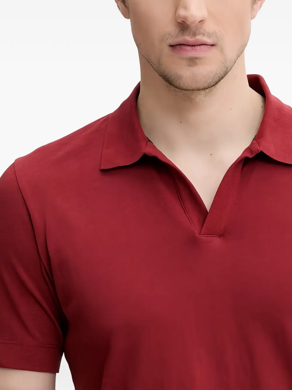 Marc O'Polo Poloshirt met korte mouwen en kraag Rood