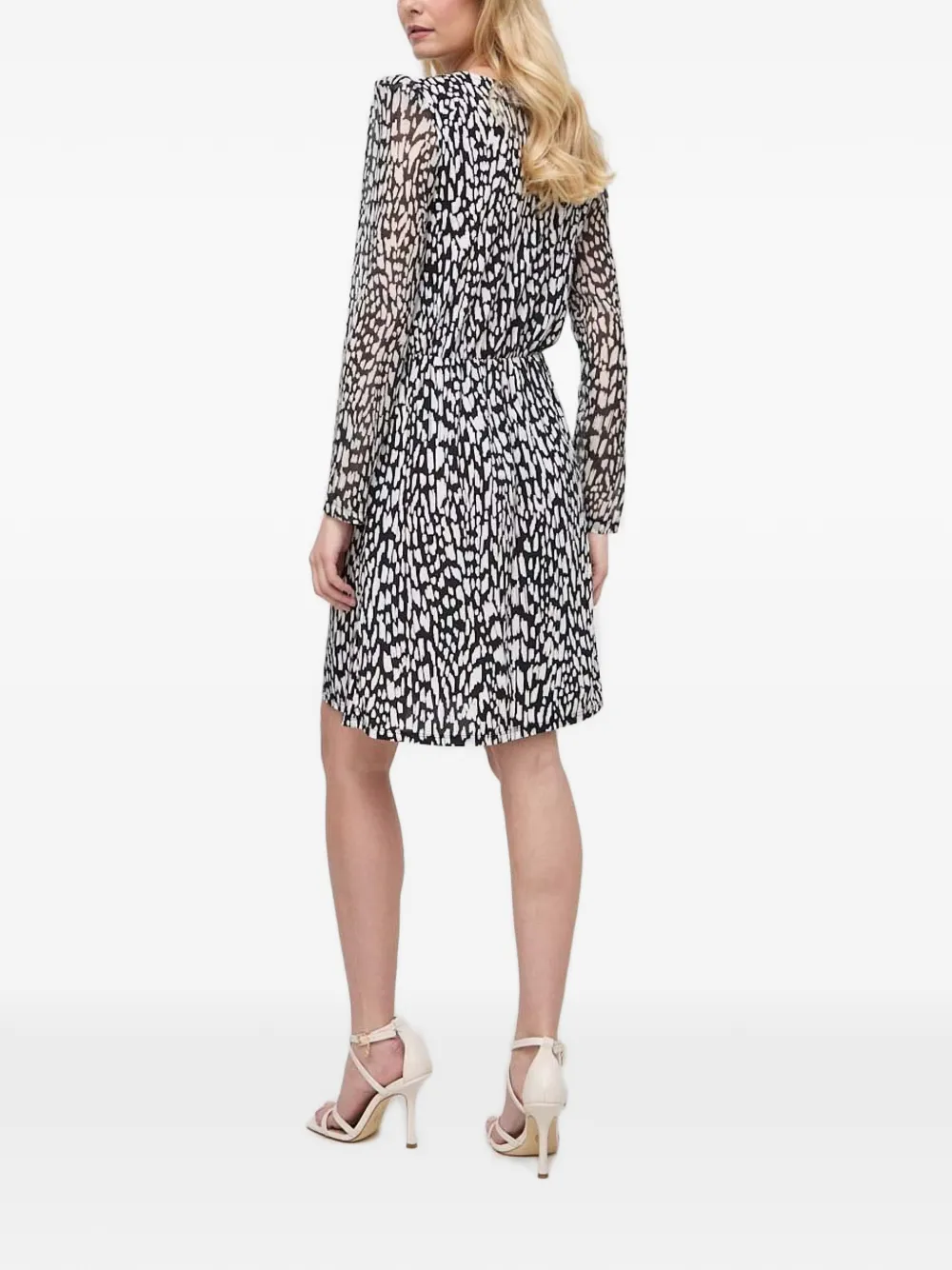 Morgan Wikkeljurk met abstracte print Veelkleurig