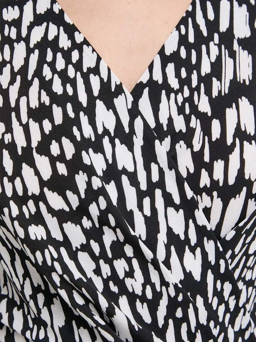 Morgan Wikkeljurk met abstracte print Veelkleurig