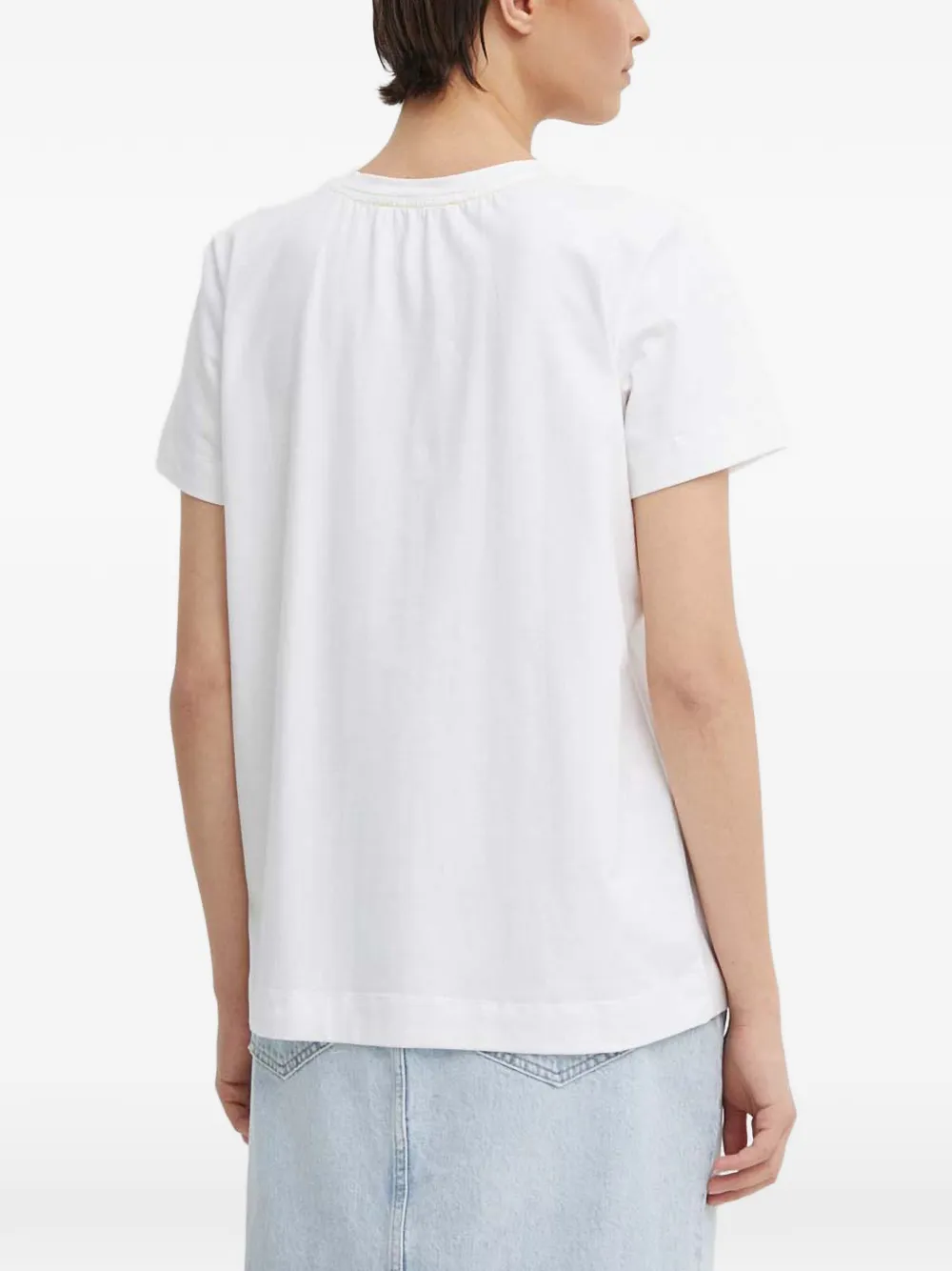 Mos Mosh Print T-shirt In White