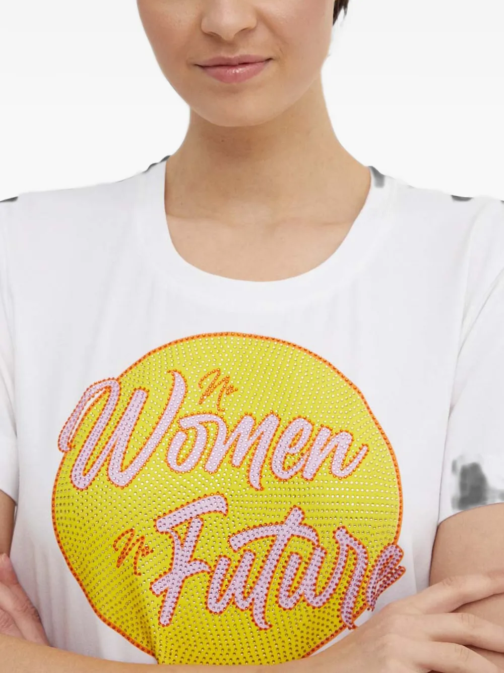 Mos Mosh Print T-shirt In White
