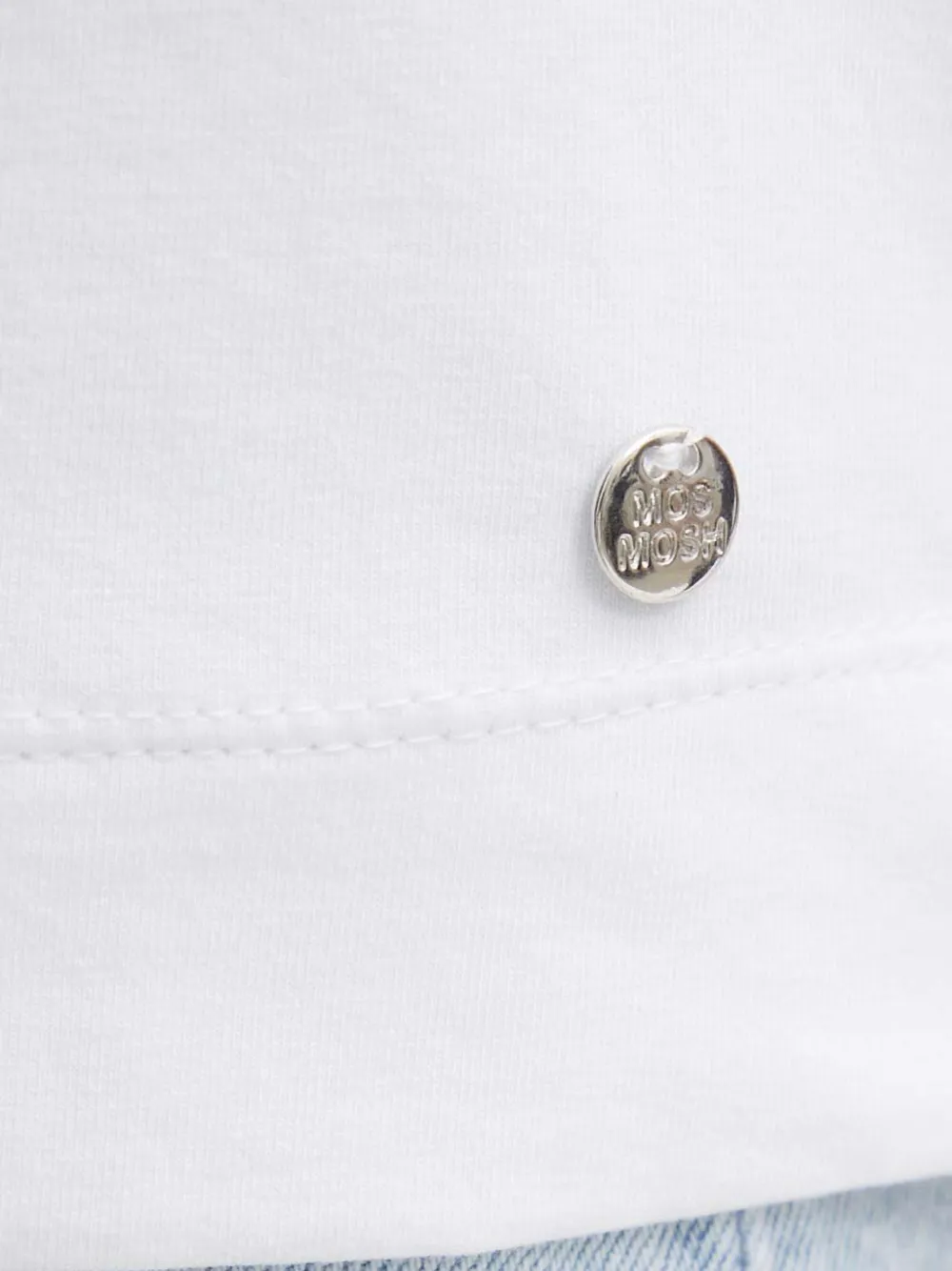 Mos Mosh Print T-shirt In White