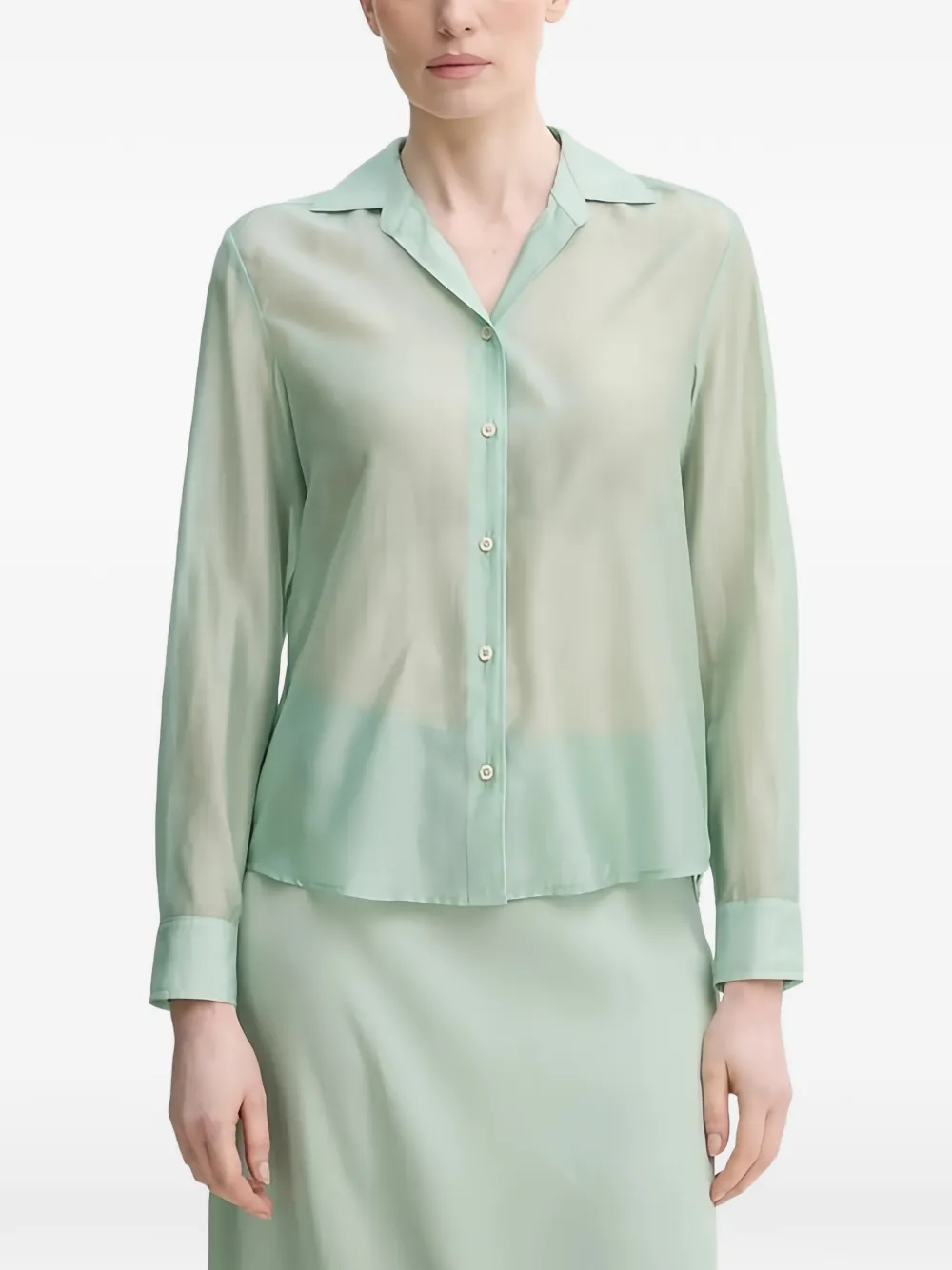 Marc O'Polo buttoned collared shirt - Verde