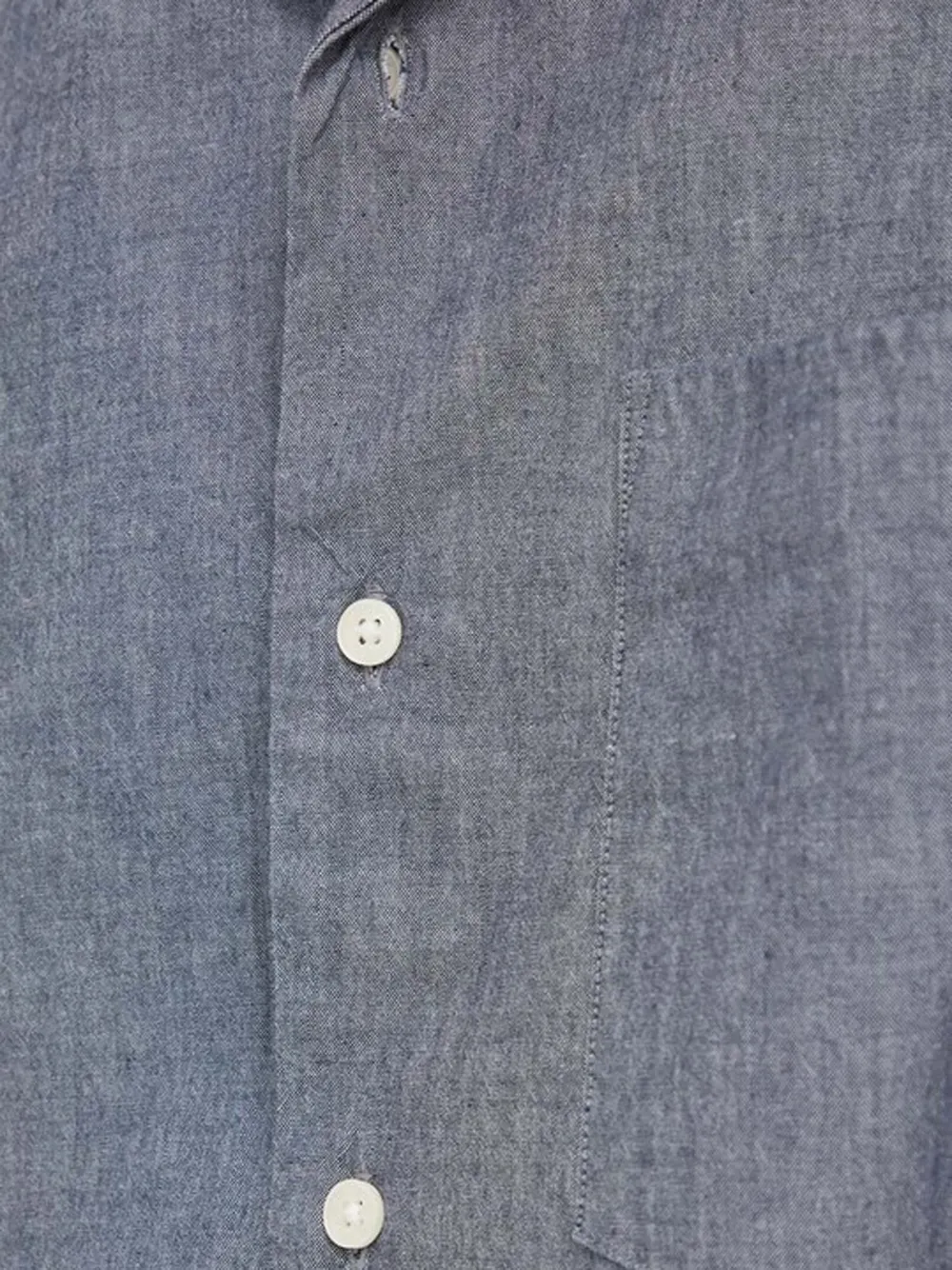 Marc O'Polo Overhemd met zak en omgekeerde kraag Blauw