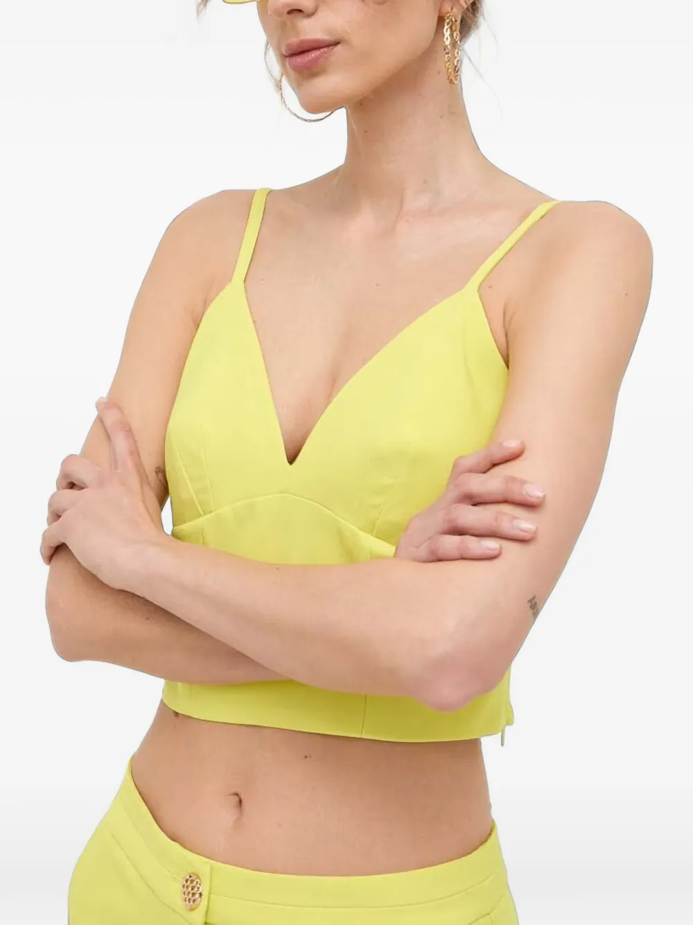 Morgan Top con scollo a V - Giallo