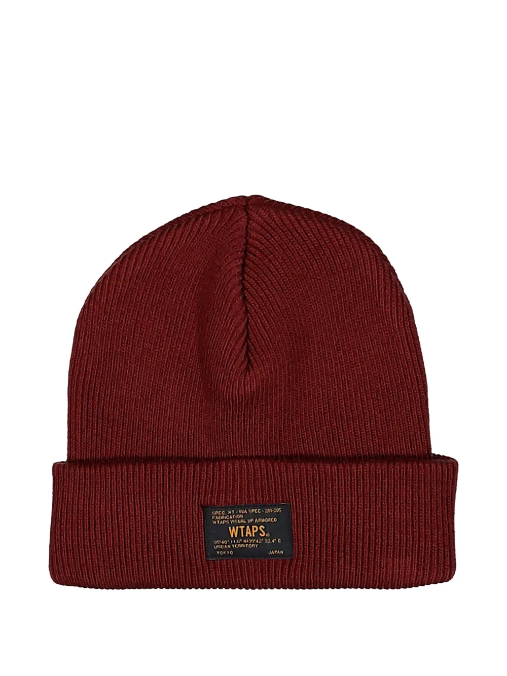WTAPS FGZ ribbed beanie hat - Rot