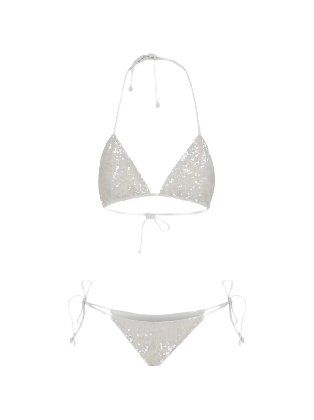 P.A.R.O.S.H. sequinned bikini - Bianco