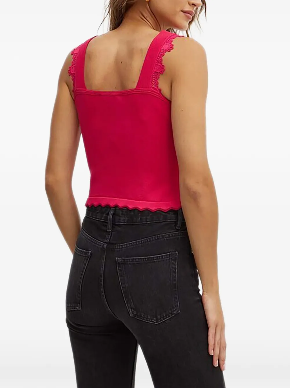 Morgan Top met vierkante hals Roze
