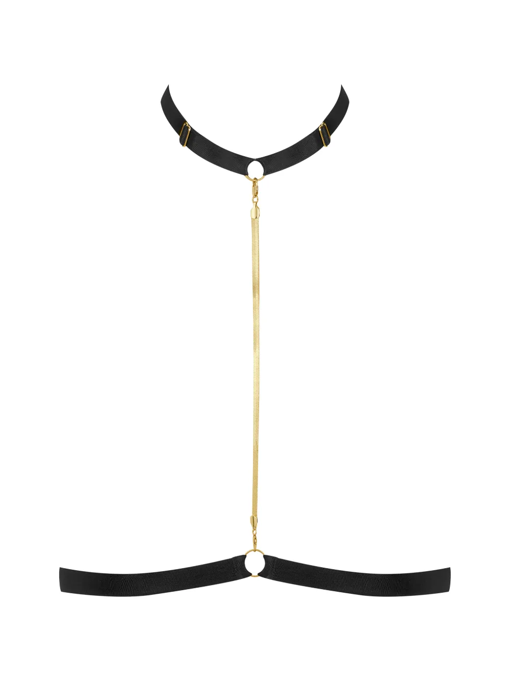 Maison Close chain bijoux harness - Schwarz
