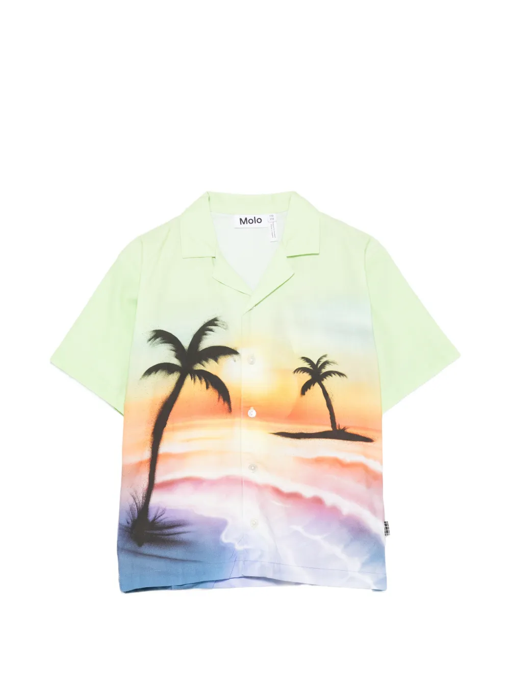 Molo Rui palm-tree print shirt - Verde
