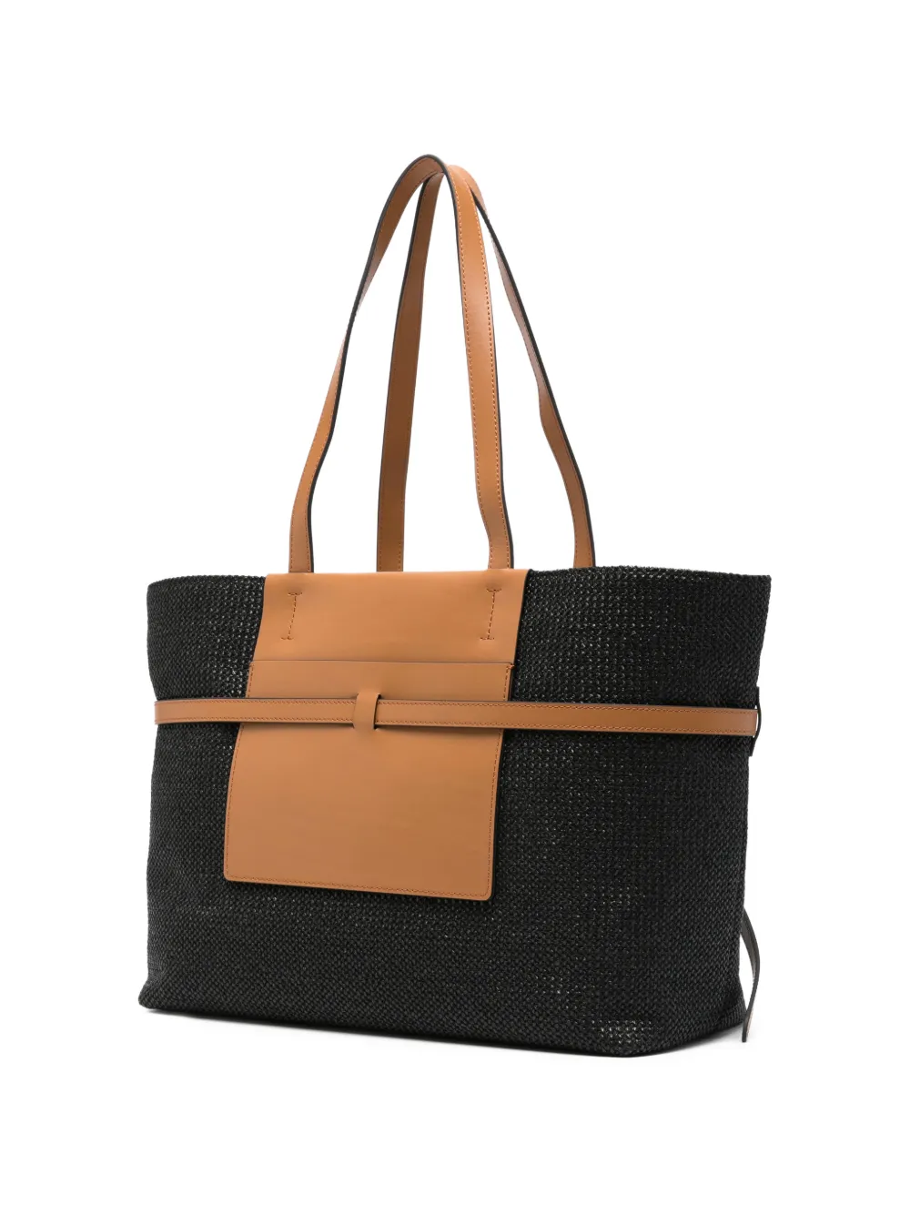 GIANNI CHIARINI Belty geknoopte shopper met handgreep Zwart
