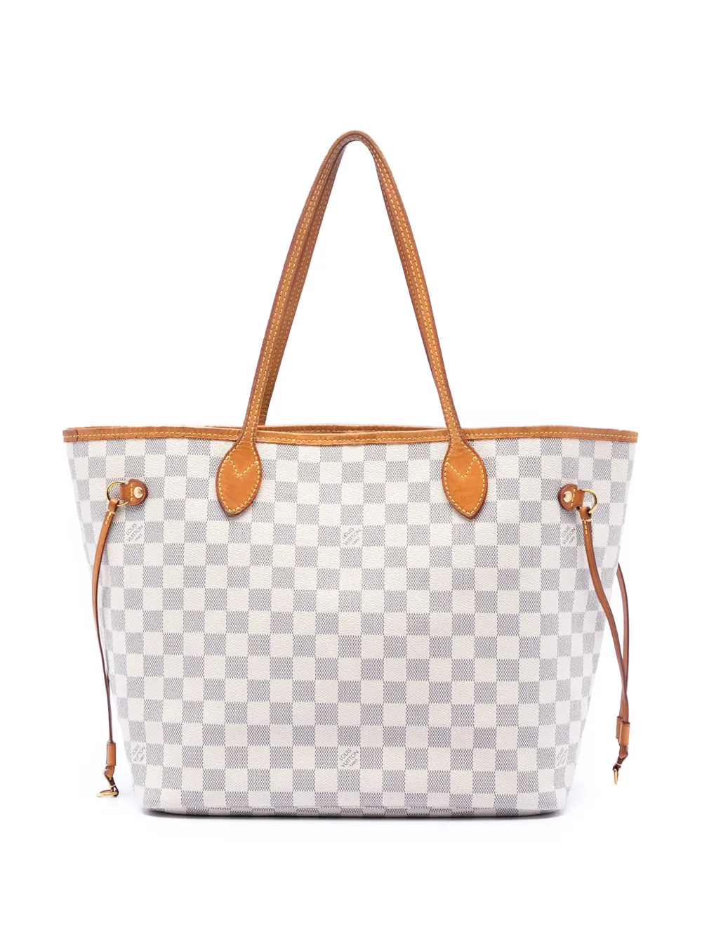 Louis Vuitton Pre-Owned 2017 Damier Azur Neverfull MM tote bag - White
