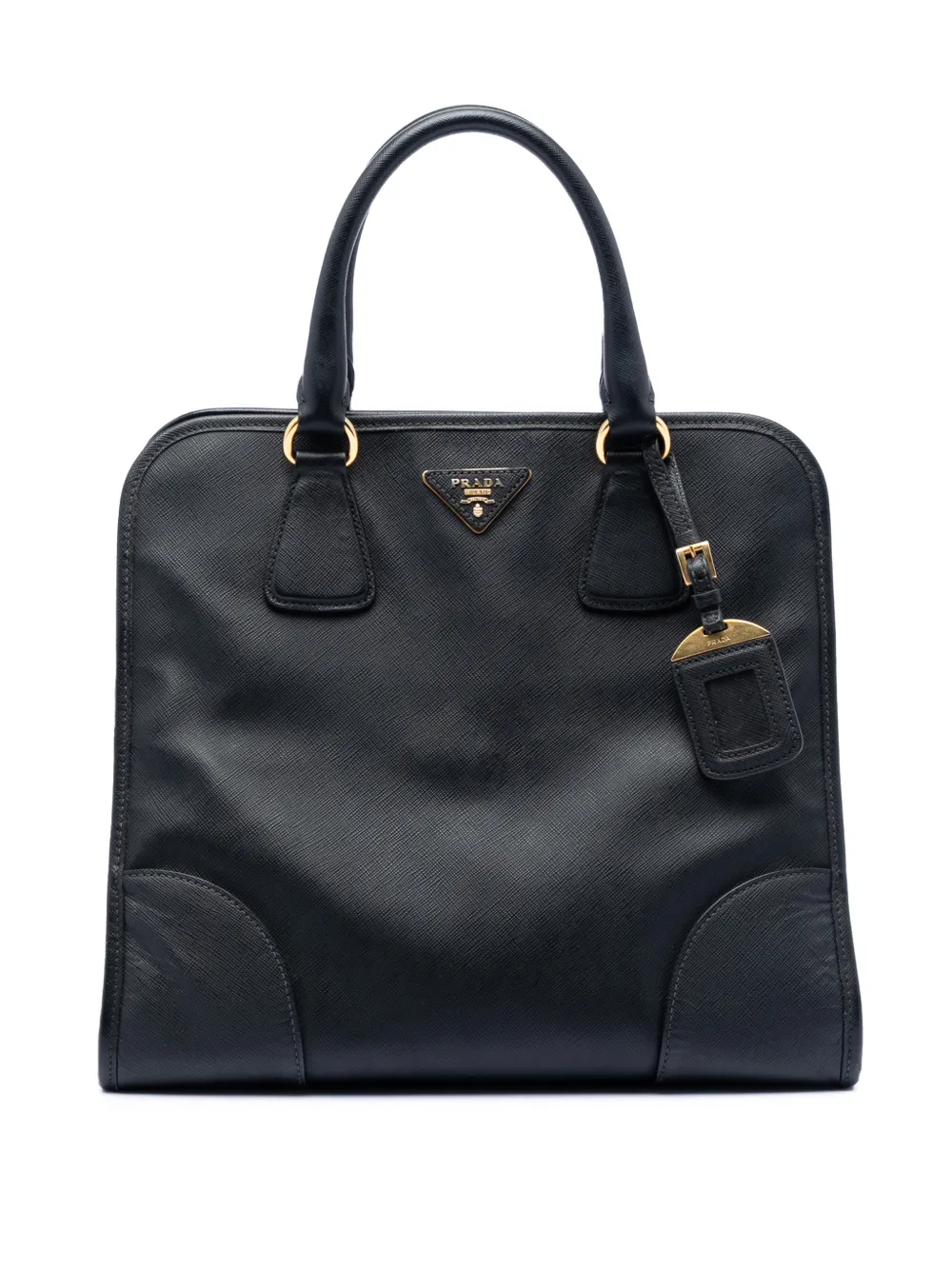 Prada Pre-Owned 2010-2025 Saffiano Lux Convertible Tote satchel - Nero