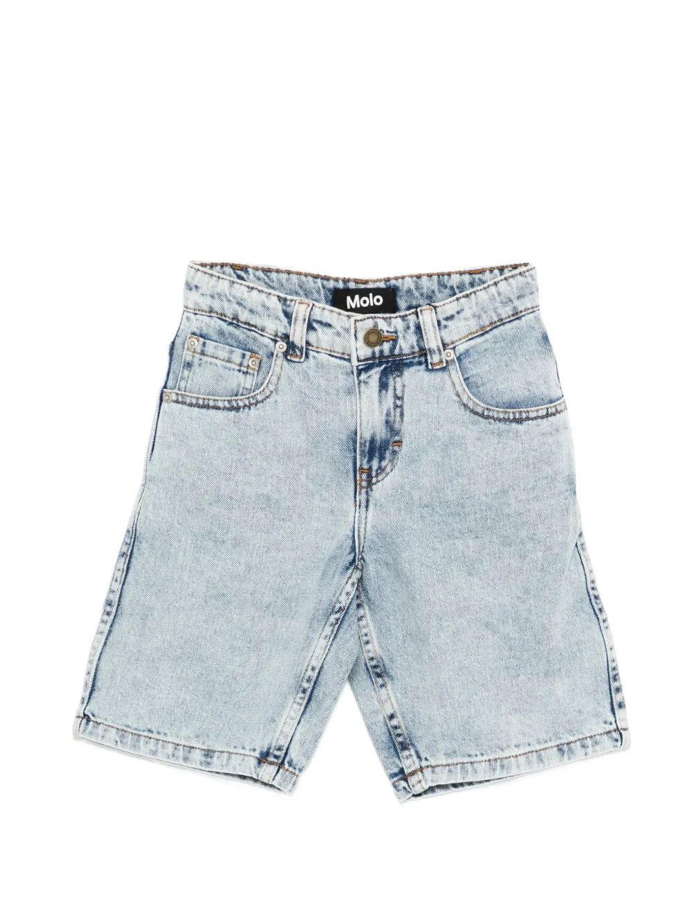 Molo Art denim shorts - Blu