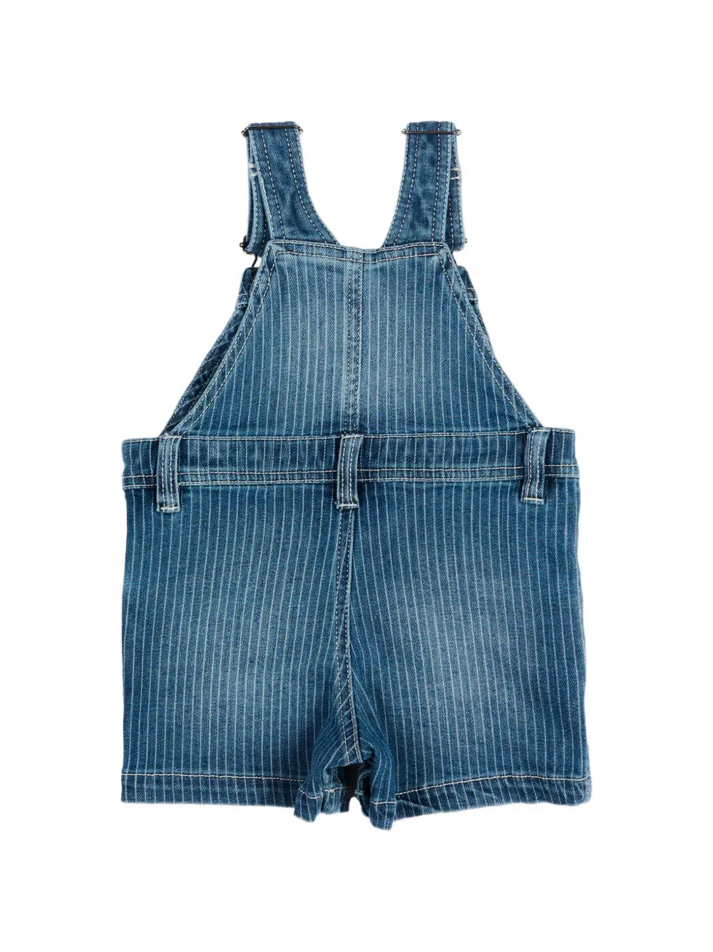 Timberland Kids Denim overall met krijtstreep Blauw