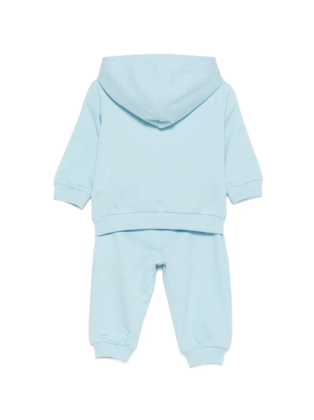 Moschino Kids Katoenen trainingspak met logo Blauw
