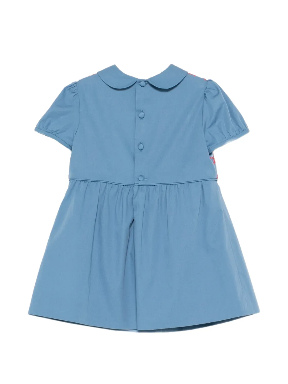 Gucci Kids Jurk met borduurwerk Blauw
