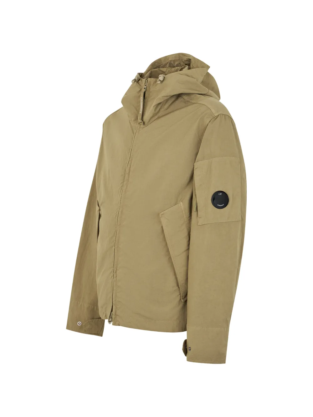 C.P. Company Jack met capuchon en zijzak Beige