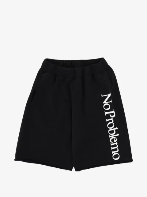 NO PROBLEMO logo-detail shorts