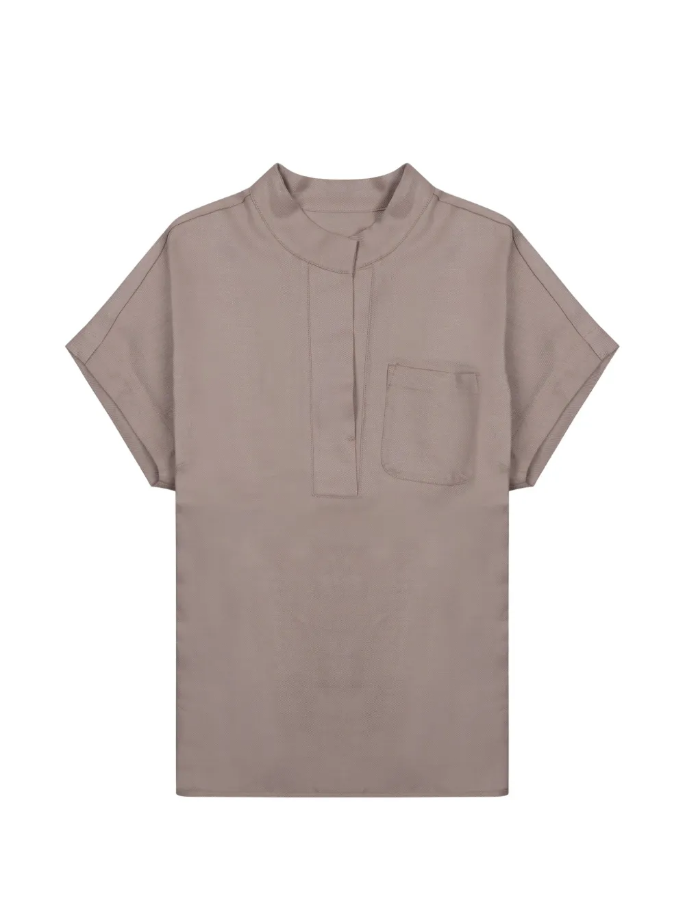 Nine In The Morning chest-pocket blouse - Marrone