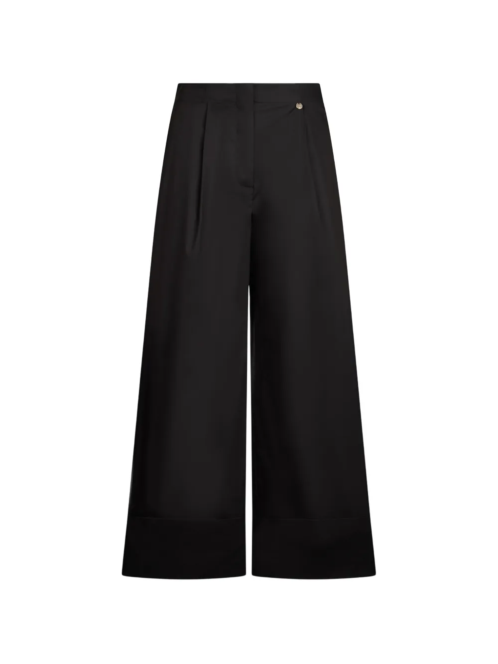 LIU JO flared pleated trousers - Schwarz