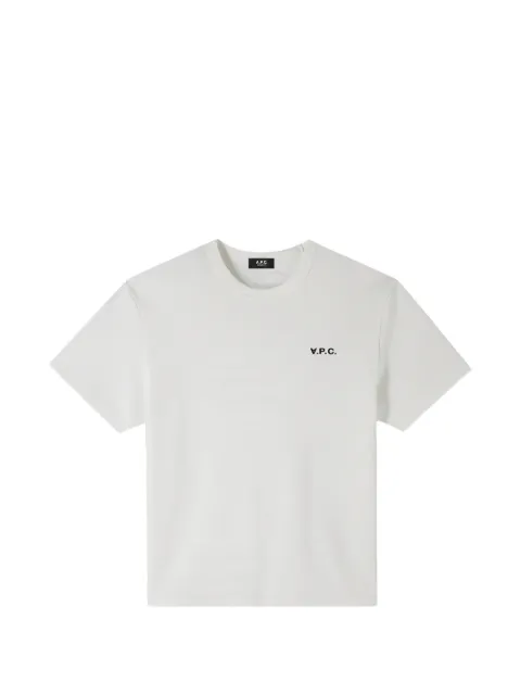 A.P.C. playera con logo estampado