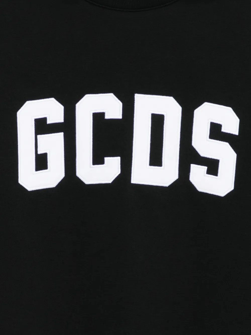 Gcds Kids Sweater met logo-detail en gestreept detail Zwart