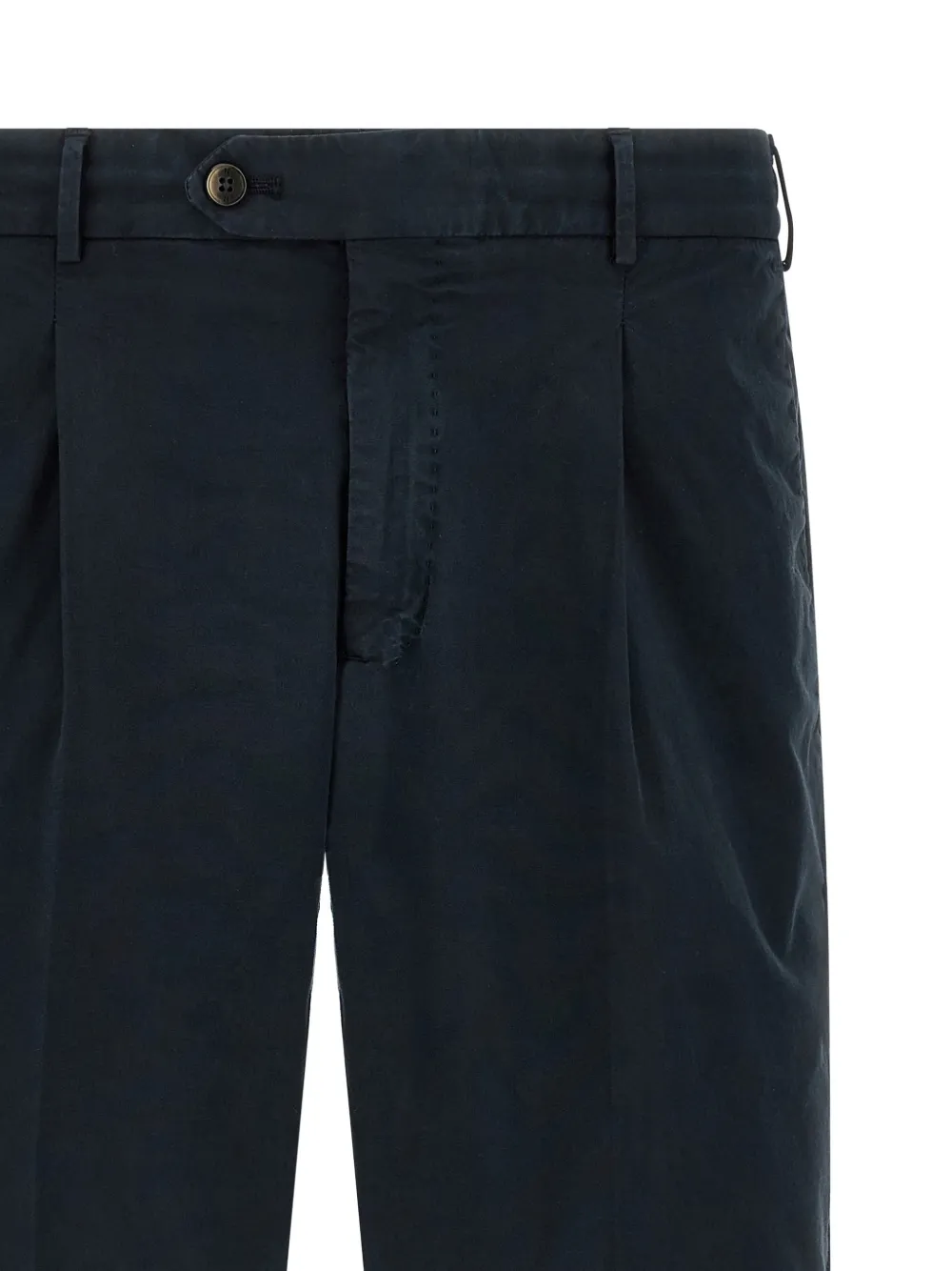 PT Torino Geplooide shorts met knopen Blauw