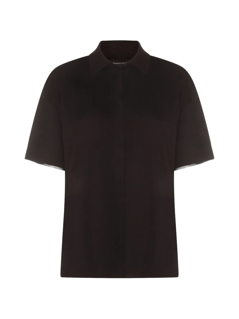 Fabiana Filippi collared short-sleeve shirt - Blau