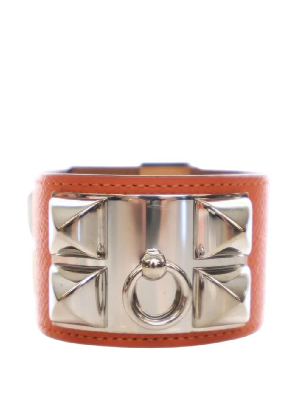 Hermès Pre-Owned 2013 Epsom Collier de Chien Bracelet T2 costume bracelet - Arancione
