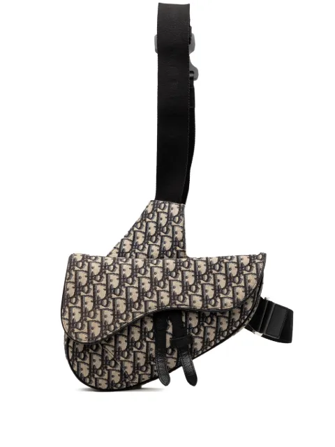 Christian Dior Pre-Owned 2019 Oblique Canvas Saddle crossbody bag