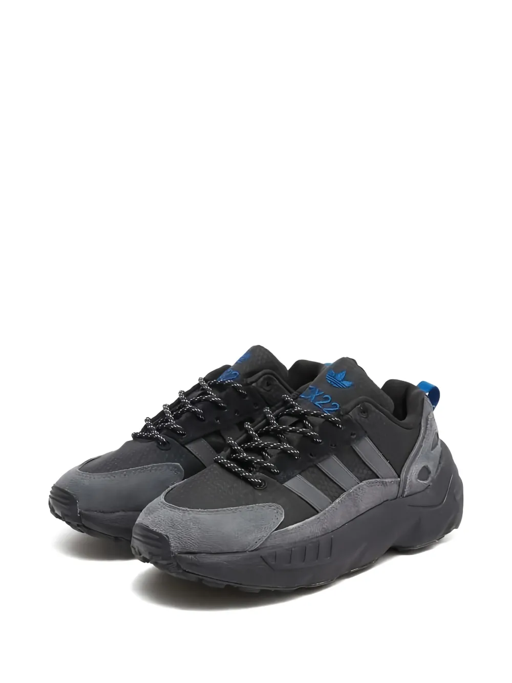 Adidas Kids ZX 22 Boost "Core Black Grey Five" sneakers Zwart