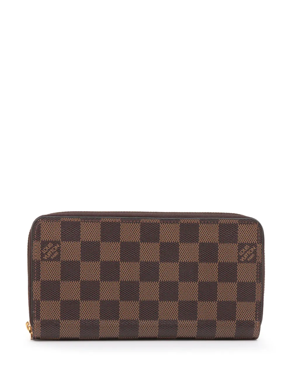 Louis Vuitton Pre-Owned 2021-2026 Damier Ebene Zippy Wallet long wallets - Braun