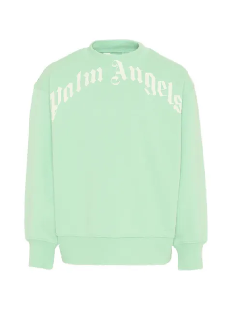 Palm Angels Kids logo-print crew-neck sweatshirt