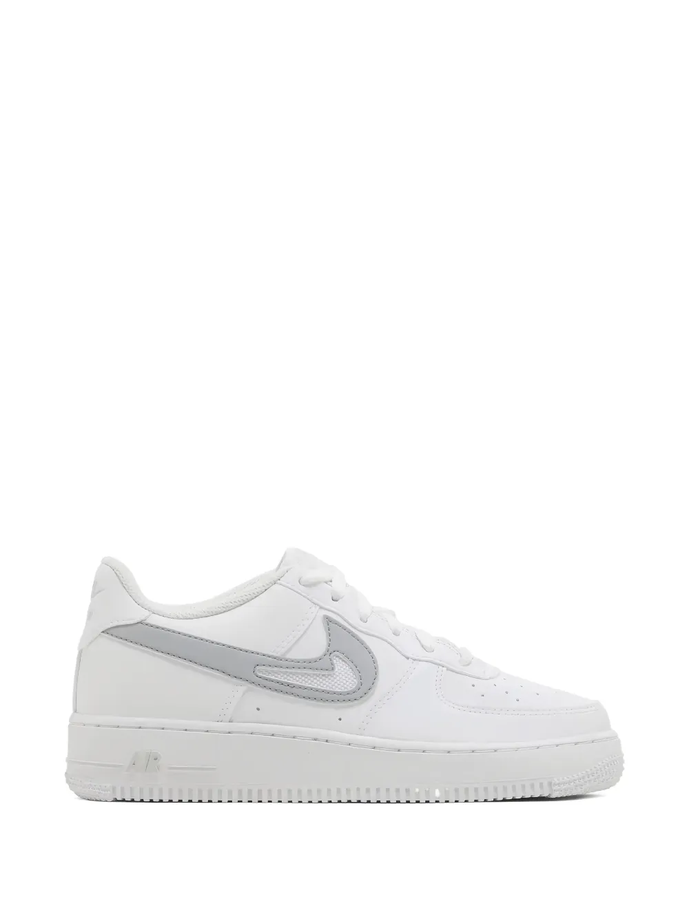 Nike Kids Air Force 1 gs swoosh sneakers Wit