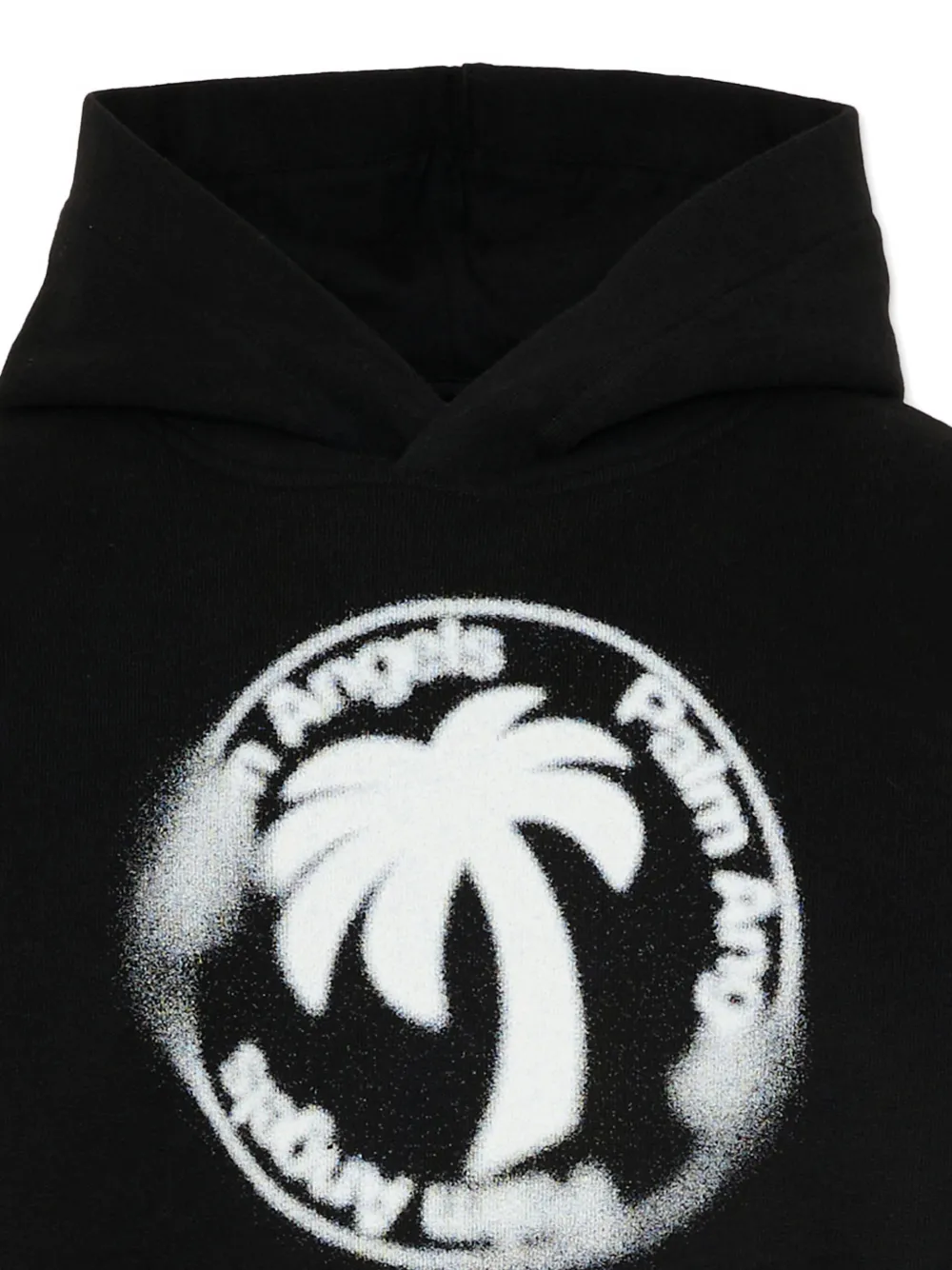 Palm Angels Kids Hoodie met logoprint Zwart