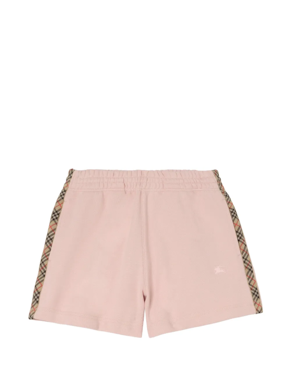 Burberry Check-trim cotton shorts - Rosa