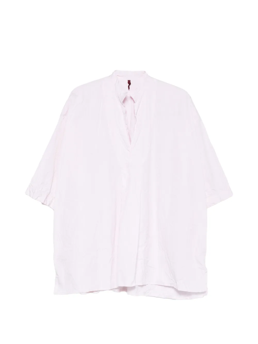 Daniela Gregis striped V-neck shirt - Rosa