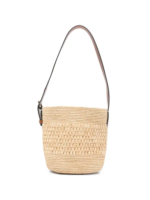 Manebi woven-raffia shoulder bag