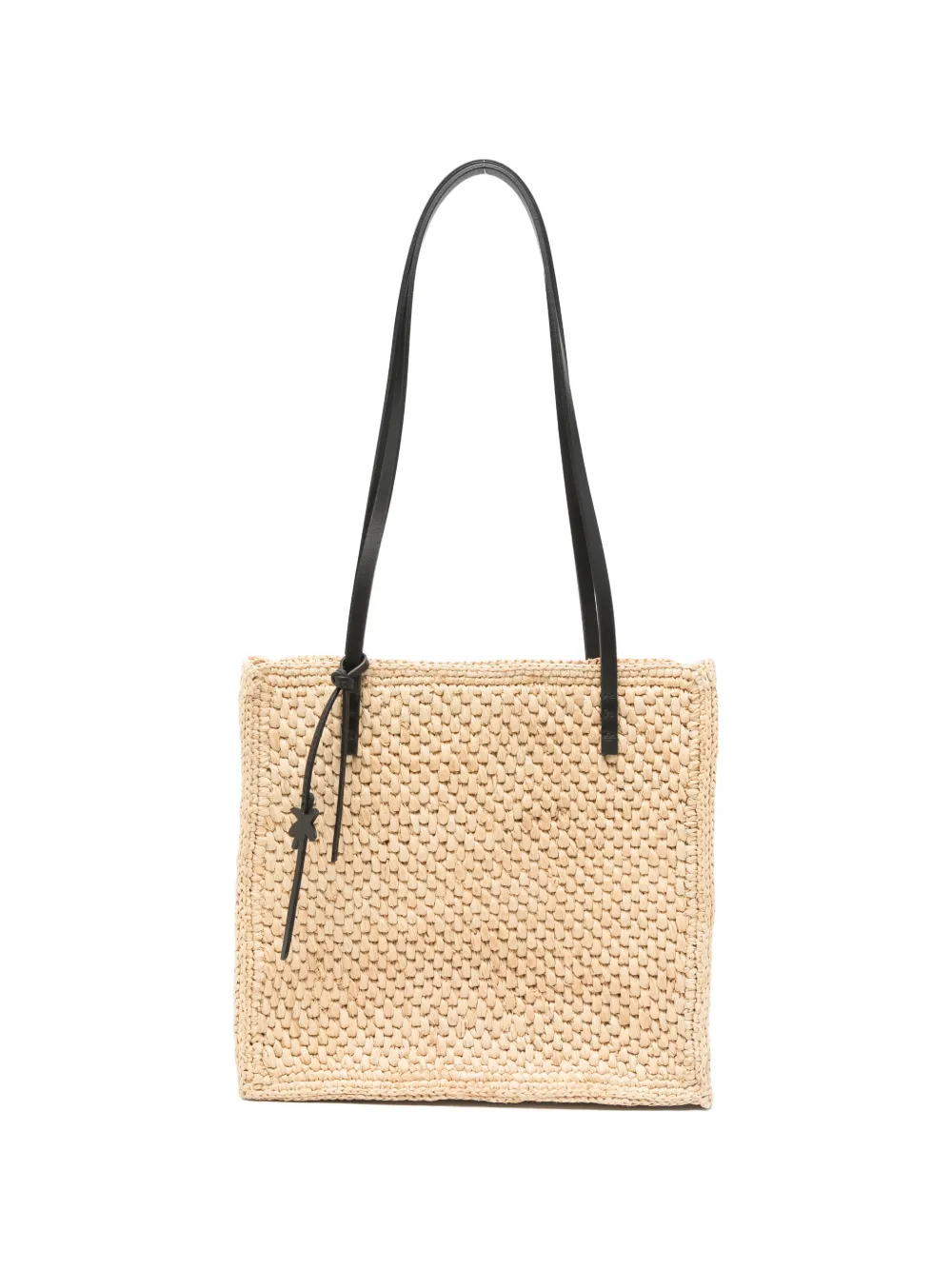 Manebi raffia shoulder bag - Neutrals