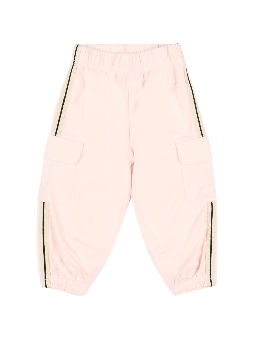 Palm Angels Kids stripe-detail cargo pants - Rosa