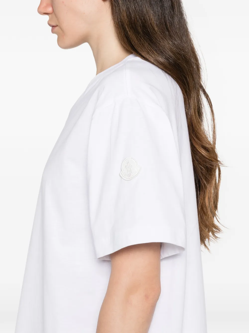 Moncler Mini-jurk met ruches Wit