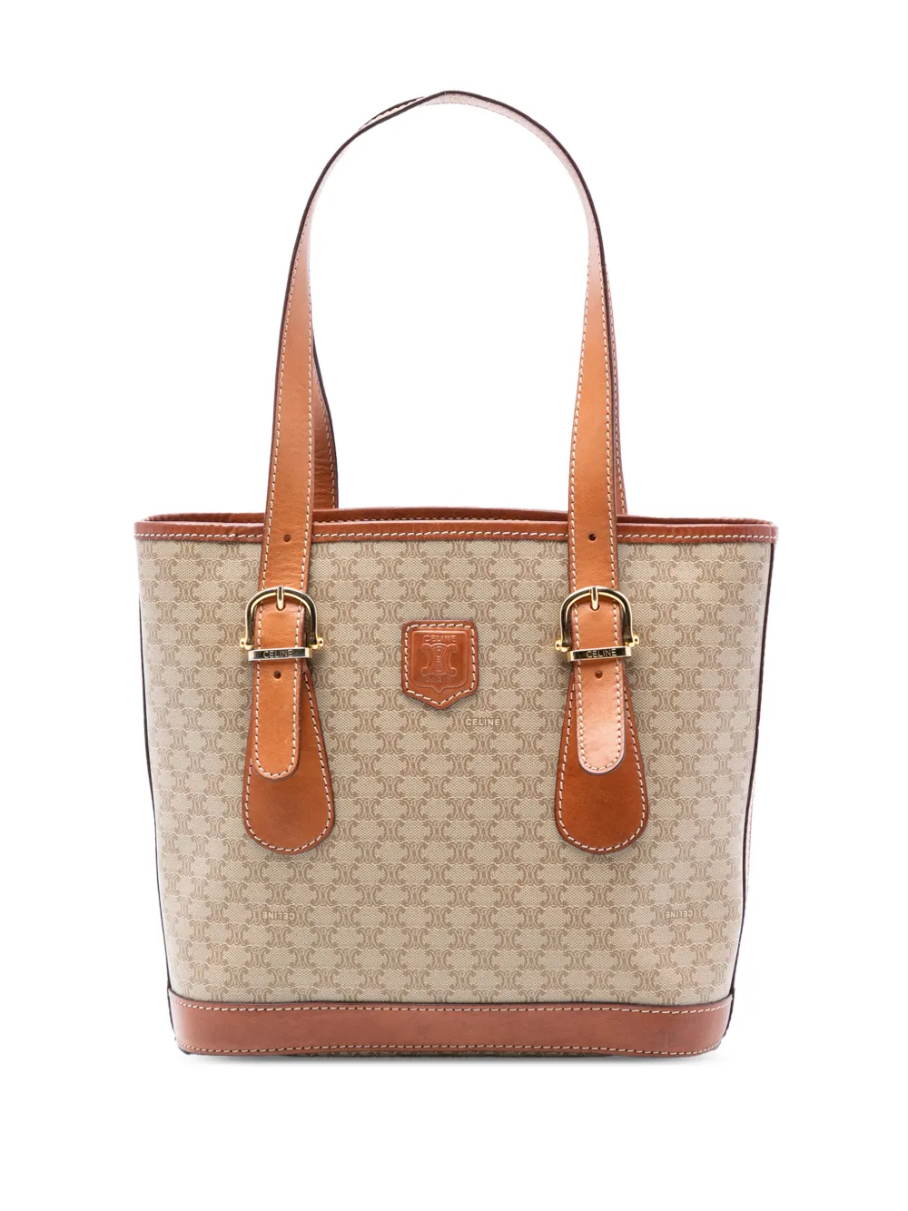 Celine Pre-Owned 1992 Macadam Coated Canvas tote bag - Marrone