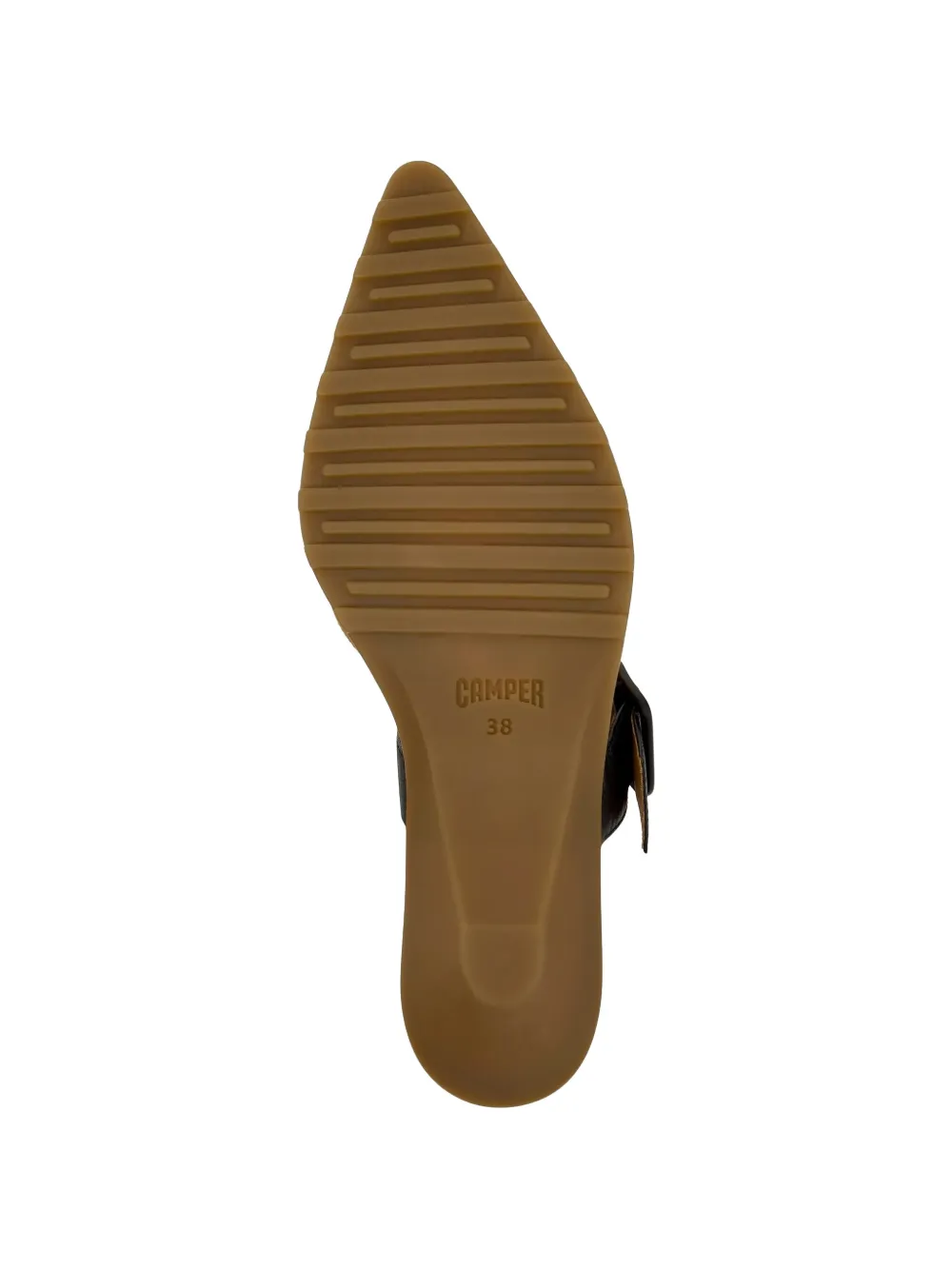 Camper buckle-strap mules Beige