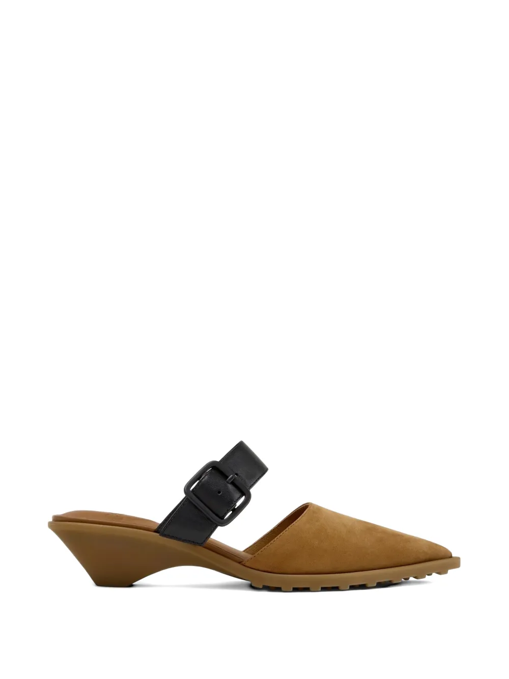 Camper buckle-strap mules Beige