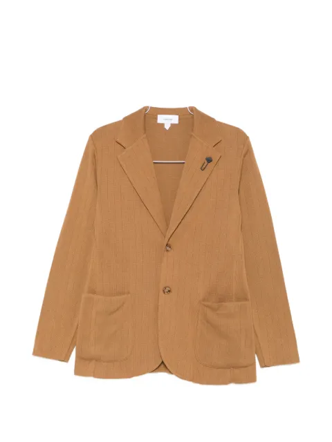 Lardini ribbed-knit blazer