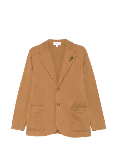 Lardini ribbed-knit blazer